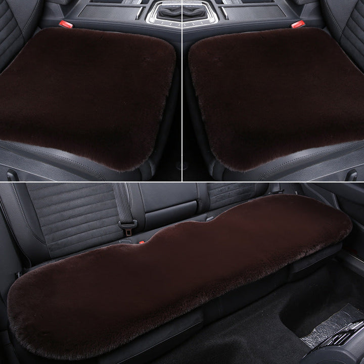 Kalsten 丨 Thickened Winter Short Rabbit Plush Car Seat Cushion without Backrest