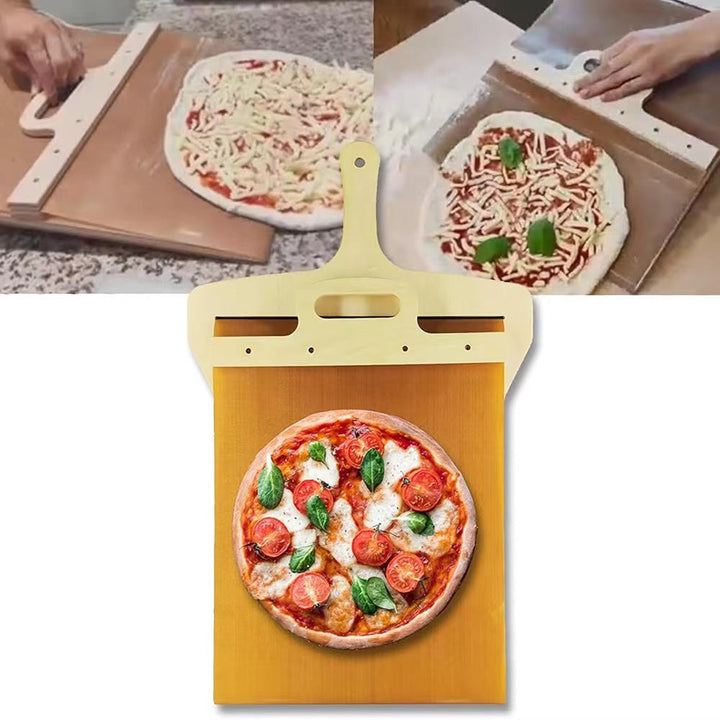 Kalsten | Foldable Solid Wood Sliding Pizza Spatula
