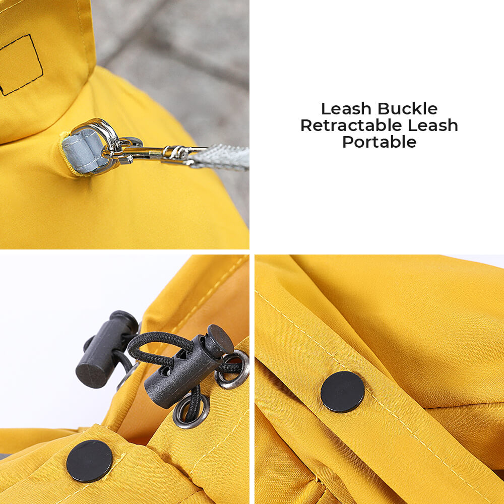 Skanto | RainBuddy Waterproof Dog Rain Suit | Reflective Stripes | Adjustable & With Hood