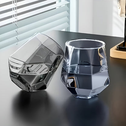 Glass Cup in Transparent Design, 4-Piece Set – Stylish and Decorative Design | 300 ml Glass Cup for Water, Juice, and Tea | Skanto