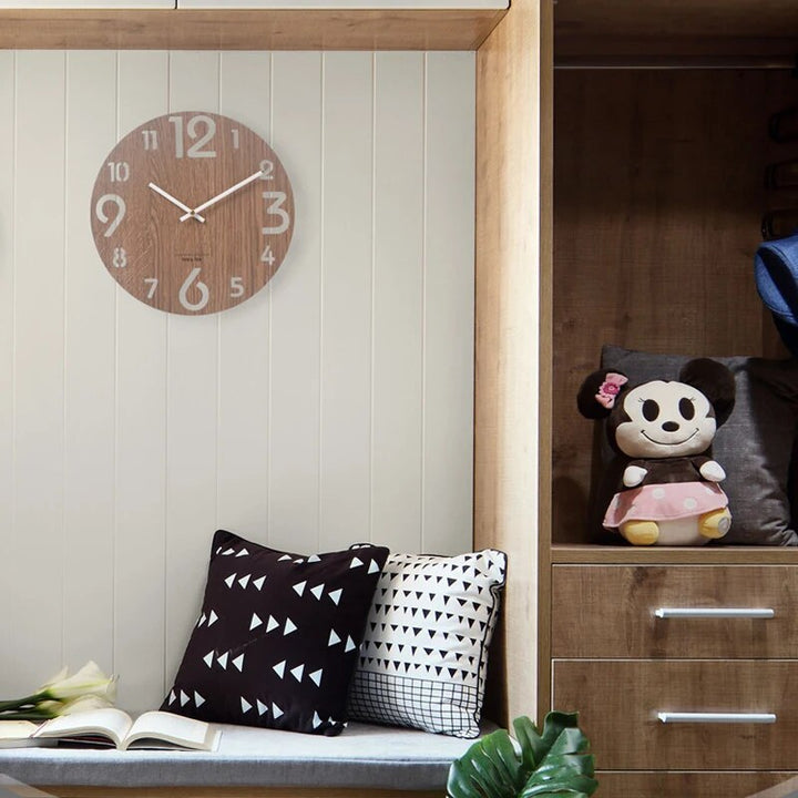 Kalsten | 3D Wall Clock Made of Wood
