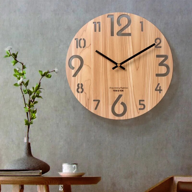 Kalsten | 3D Wall Clock Made of Wood