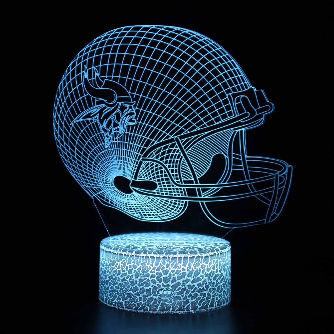 Kalsten | Minnesota Vikings Football Helmet 3D Optical Illusion Lamp