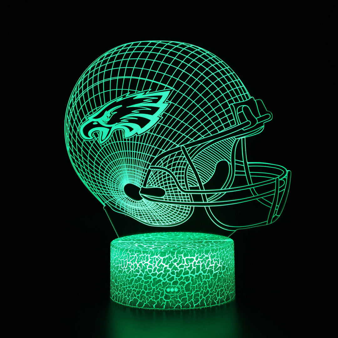 Kalsten | Philadelphia Eagles Football Helmet 3D Optical Illusion Lamp