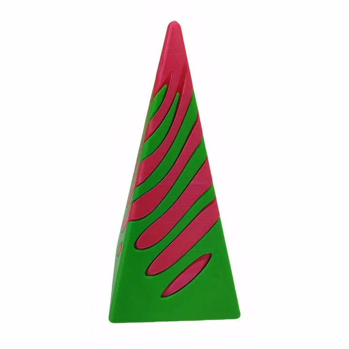 Kalsten | 3D printed spiral cone pyramid toy – Unique visual magic desk sculpture