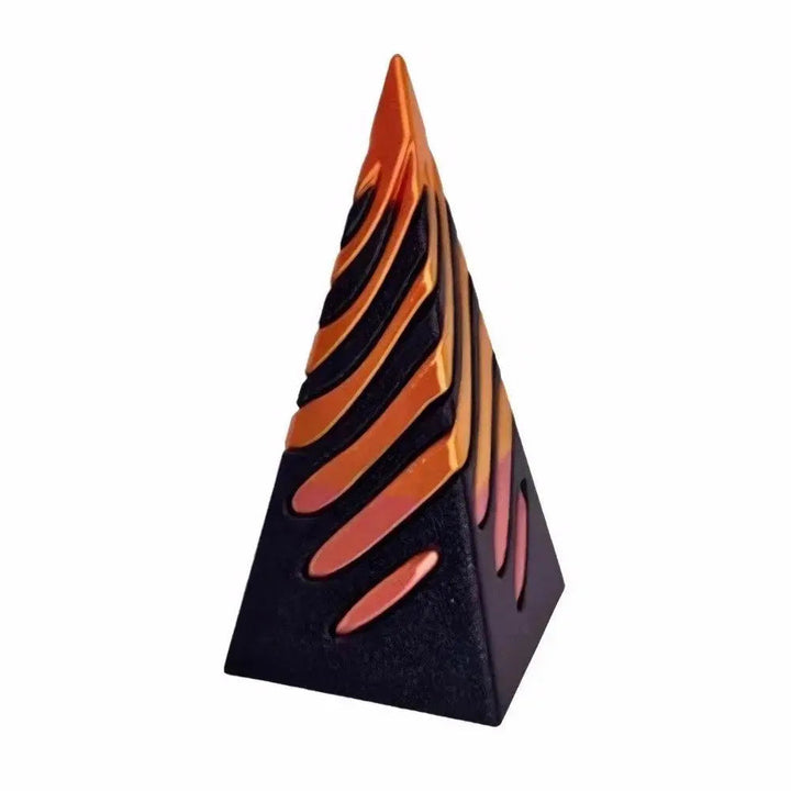 Kalsten | 3D printed spiral cone pyramid toy – Unique visual magic desk sculpture