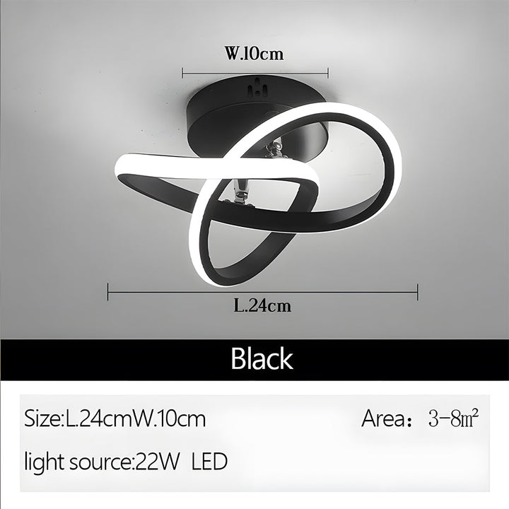 Black Metal LED Pendant Lamp Kalsten