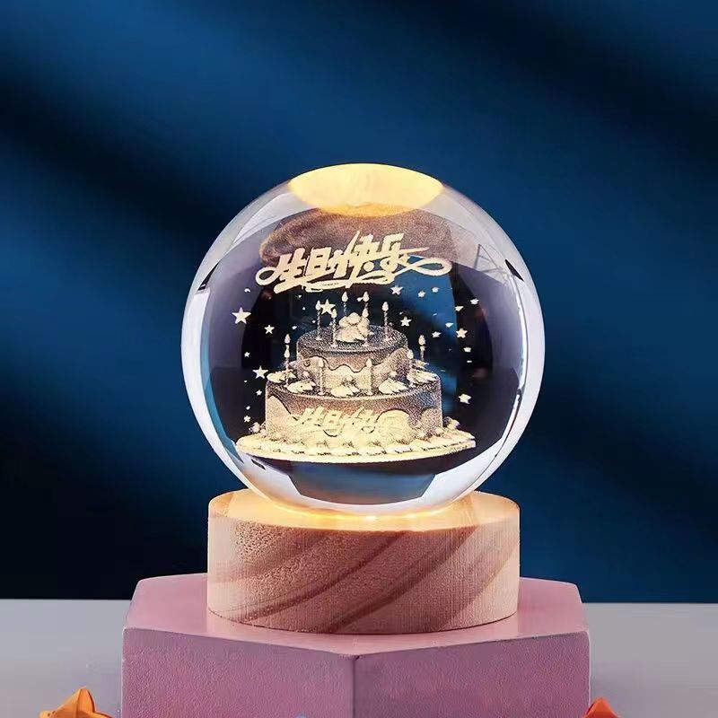 3D Glow Crystal Lamp | Innovative LED Table Lamp | Kalsten
