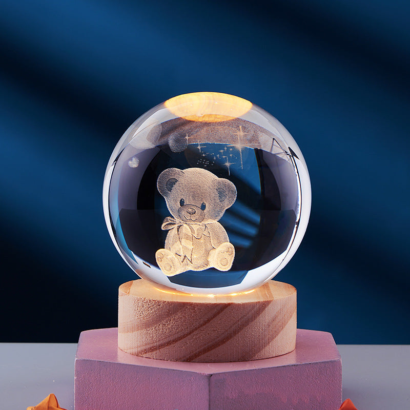 3D Glow Crystal Lamp | Innovative LED Table Lamp | Kalsten