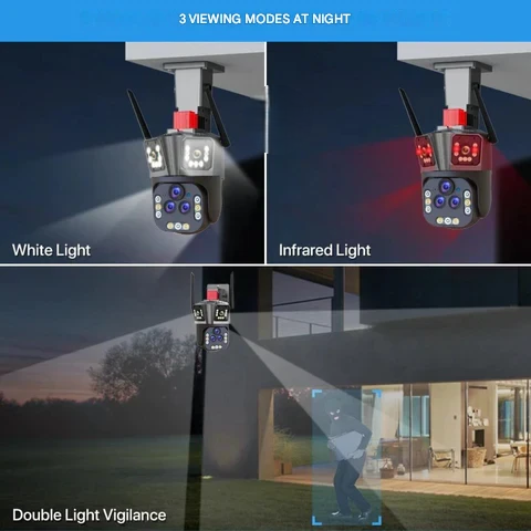 DualGuard Ultra 10K – 20MP Surveillance Camera with 5 Lenses and 20x Zoom | Kalsten