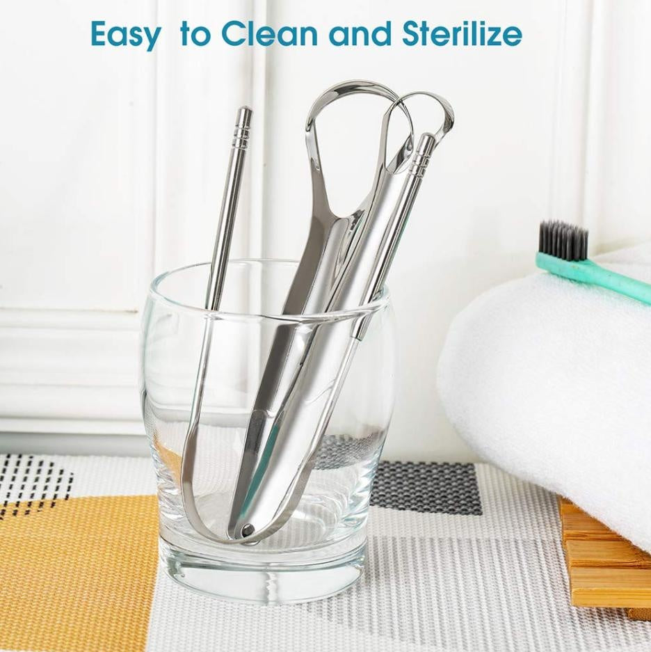3Pcs Stainless Steel Tongue Cleaners | Kalsten