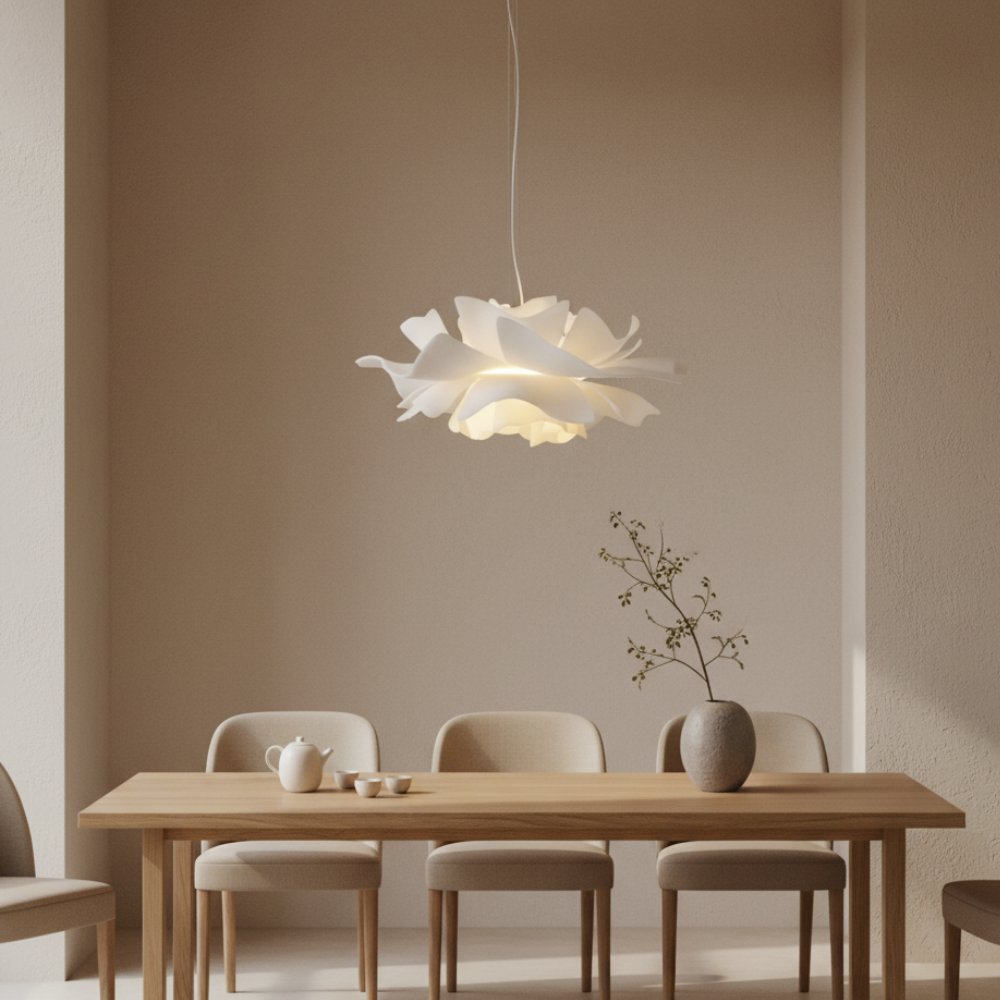 Petaline Floral Acrylic Pendant Light
