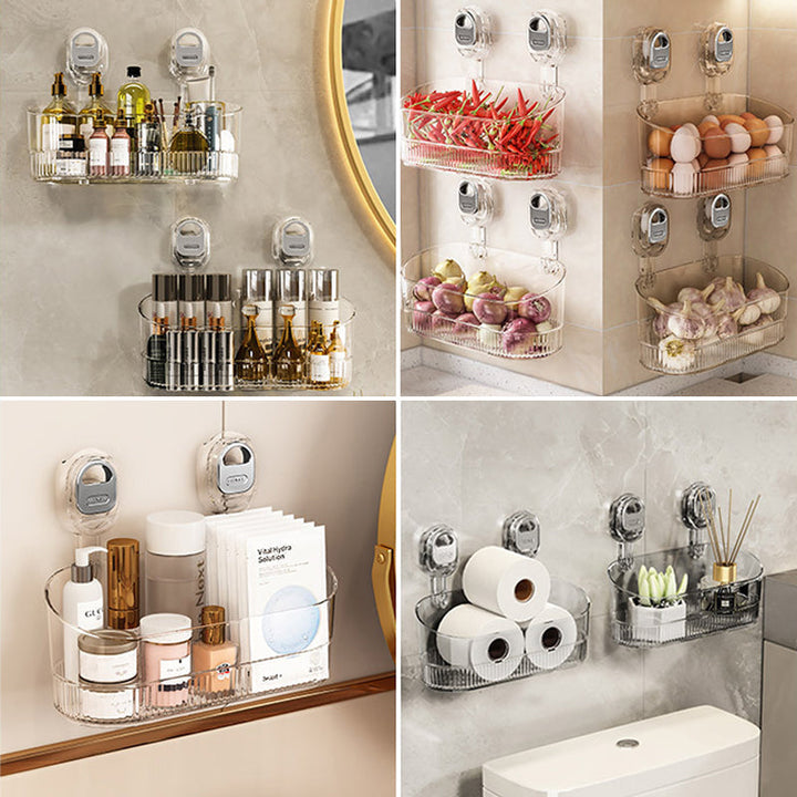 No-Drill Bathroom Suction Cup Storage Box | Kalsten