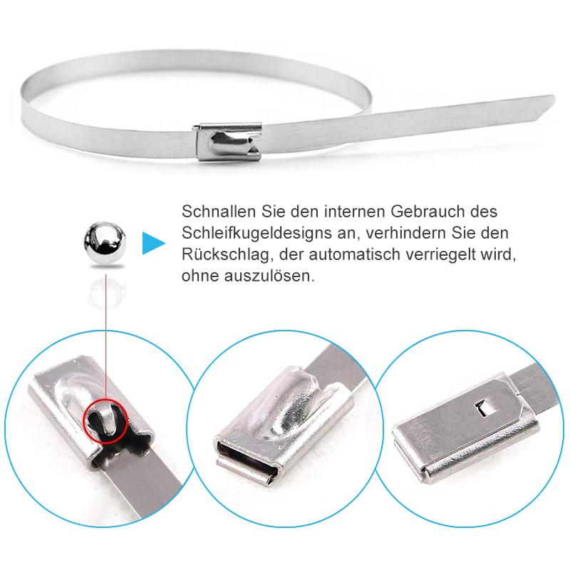 Multipurpose Metal Cable Ties (100 PIECES) | Kalsten