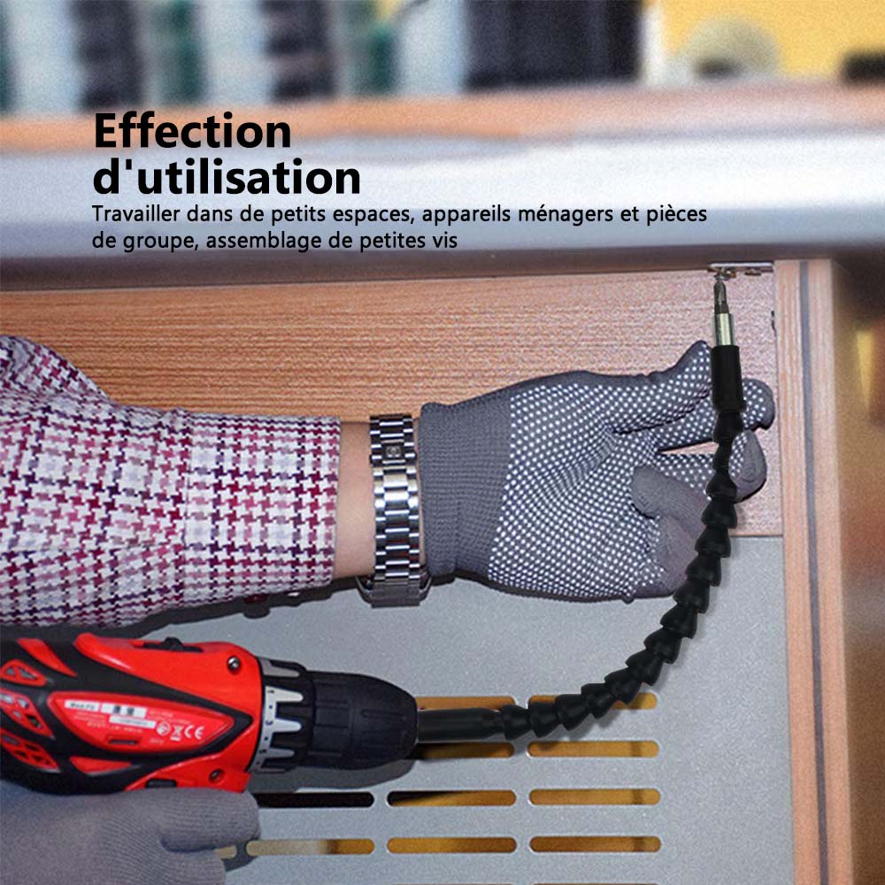 Flexible drill extension with screw drill holder | Kalsten