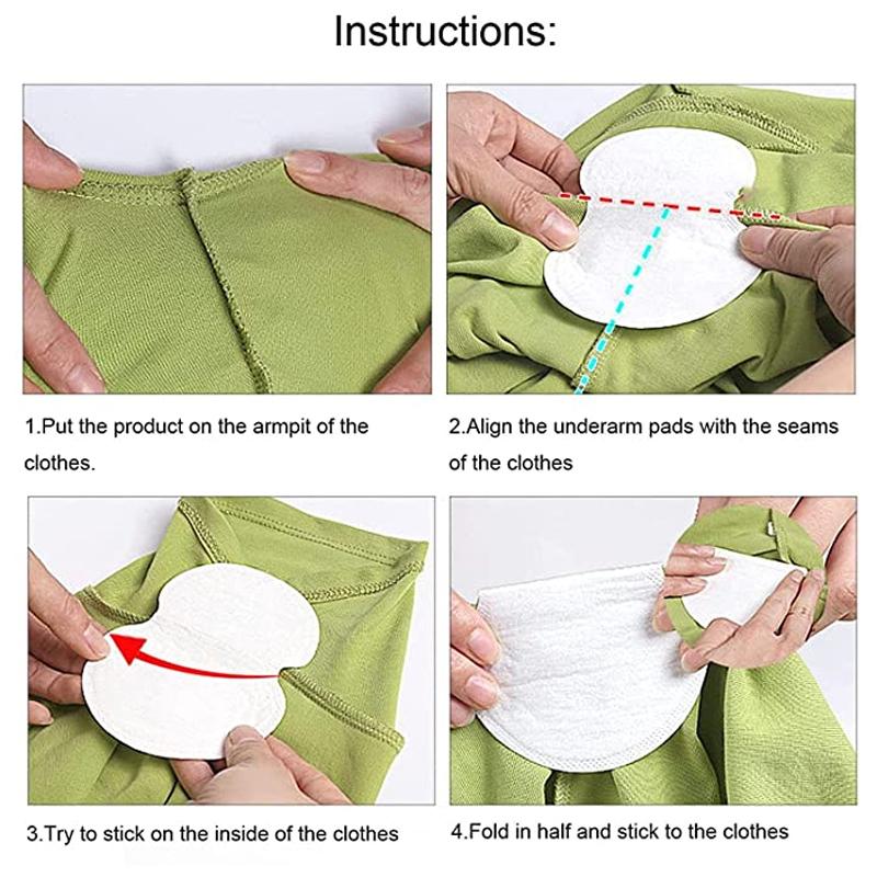 Sweat-absorbing armpit pads