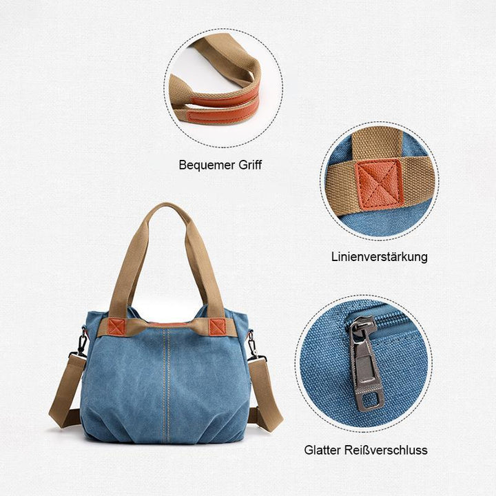 Sailcloth shoulder bag with large capacity | Kalsten