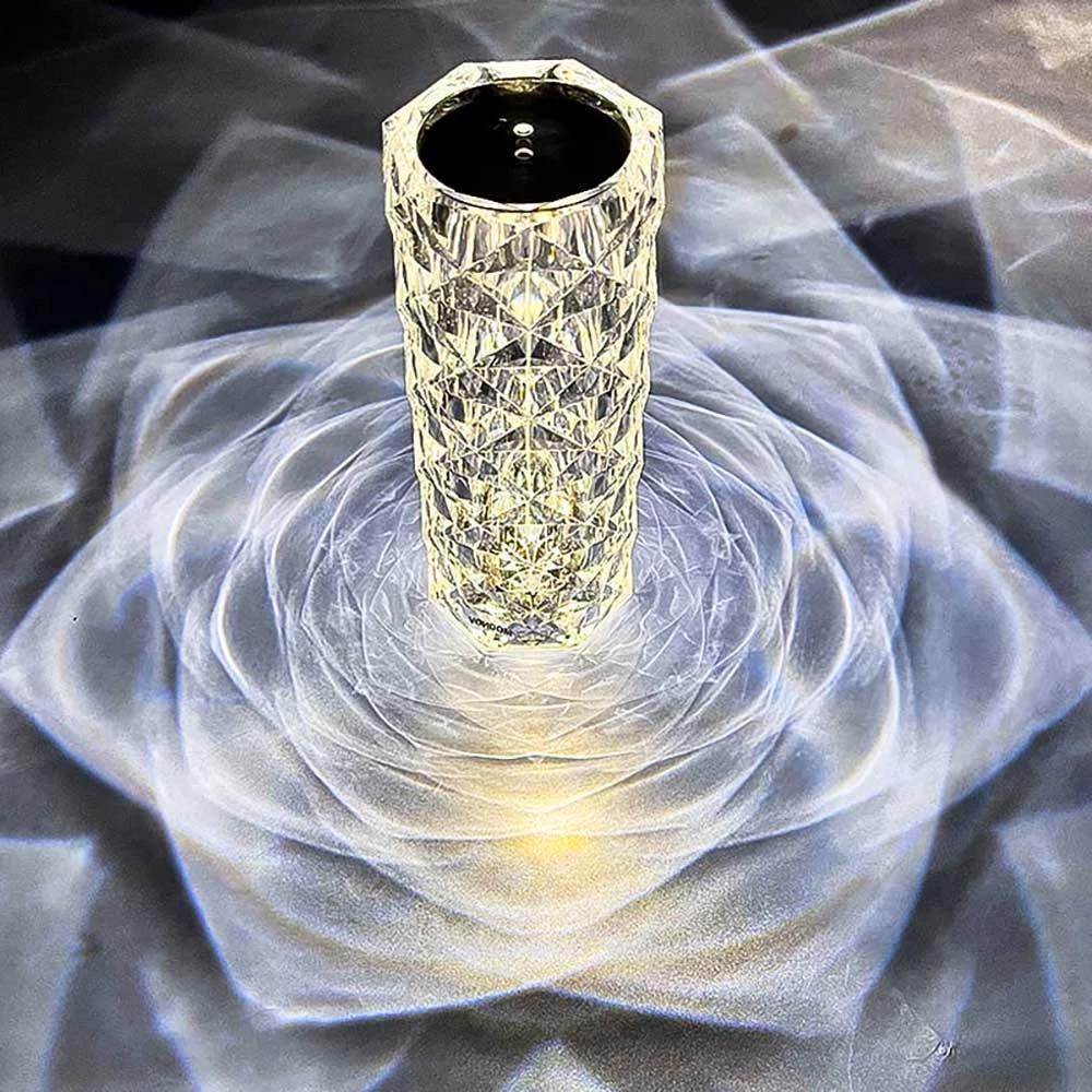 Rose Rays Crystal Diamond Table Lamp | Kalsten