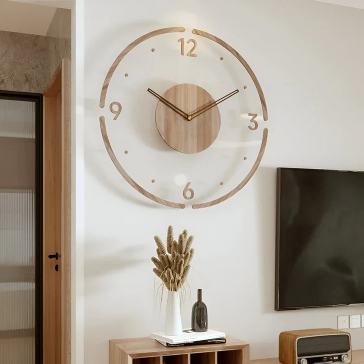 Nock Wall Clock – Stylish & Silent Clock for Living Room or Bedroom | Kalsten