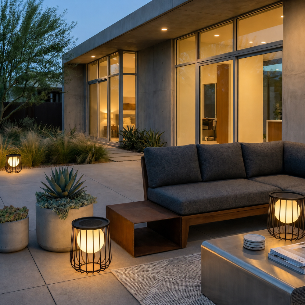 Dimmable IP65 Solar Outdoor Lantern