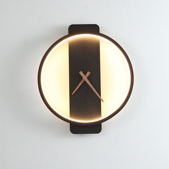 Luxe Clock-shaped LED Wall Lamp for Modern Interior Kalsten