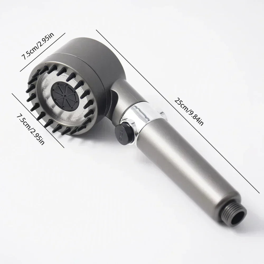 AquaBoost Adjustable High-Pressure Shower Head with Water Filter and 3 Spray Settings | Kalsten