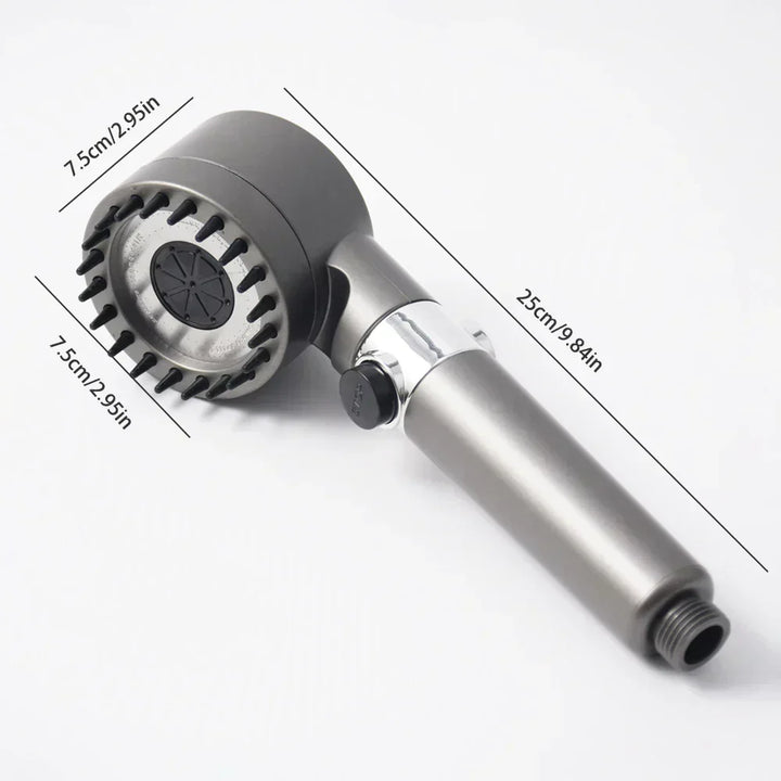 AquaBoost Adjustable High-Pressure Shower Head with Water Filter and 3 Spray Settings | Kalsten