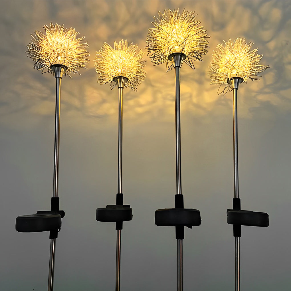 2PCS Aluminum Dandelions Flowers Decor Waterproof LED Solar Lawn Light | Kalsten