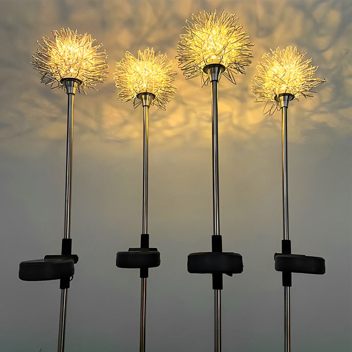 2PCS Aluminum Dandelions Flowers Decor Waterproof LED Solar Lawn Light | Kalsten
