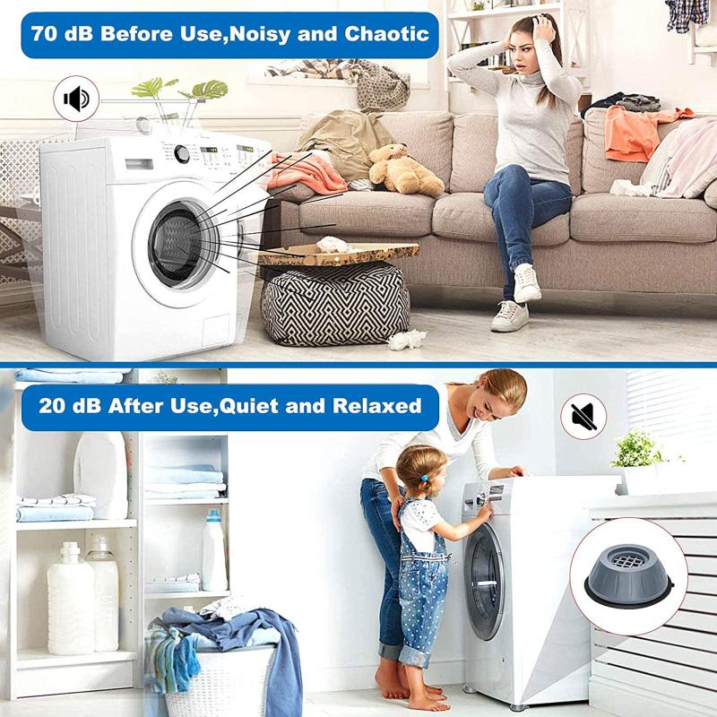Anti-vibration washing machine support (4 pieces) | Kalsten
