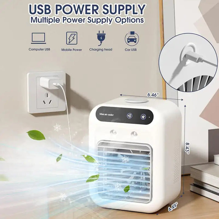 Compact Portable Air Conditioner Fan with USB Charging | Kalsten