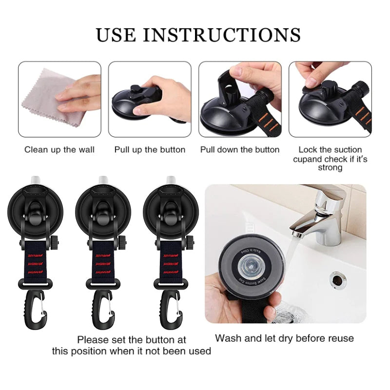 Heavy-duty vacuum suction cup with hook | Kalsten