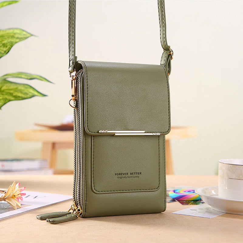 Anti-Theft Leather Bag with Touchscreen | Kalsten
