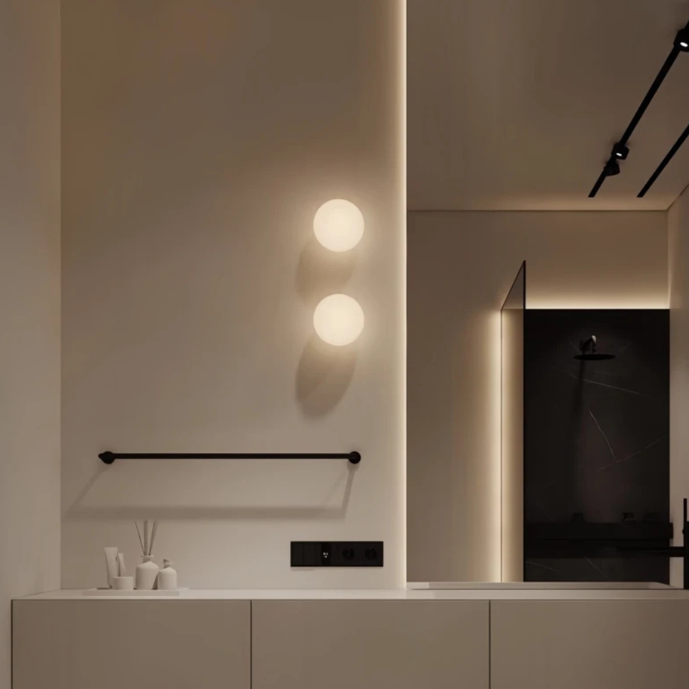Solstice Frosted Glass Wall Sconce