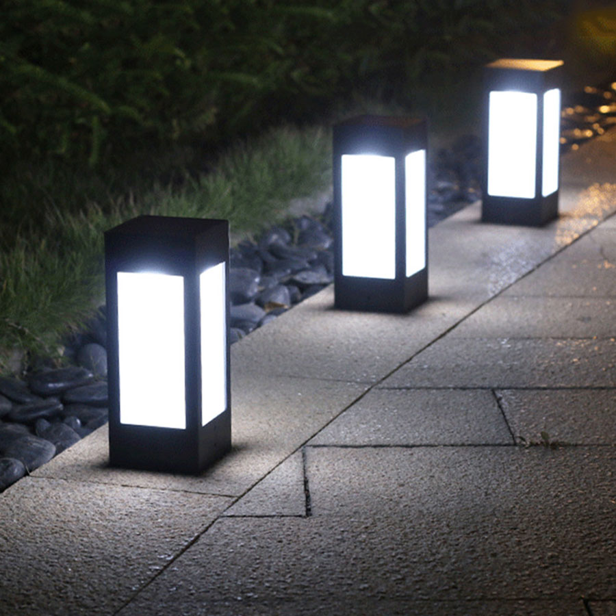 Skanto | Square Solar LED Garden Lamp – Decorative Outdoor Lighting for Paths and Patios