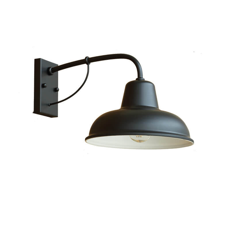 Vintage Iron Barn Waterproof Outdoor 1-Light Wall Sconce Lamp | Kalsten