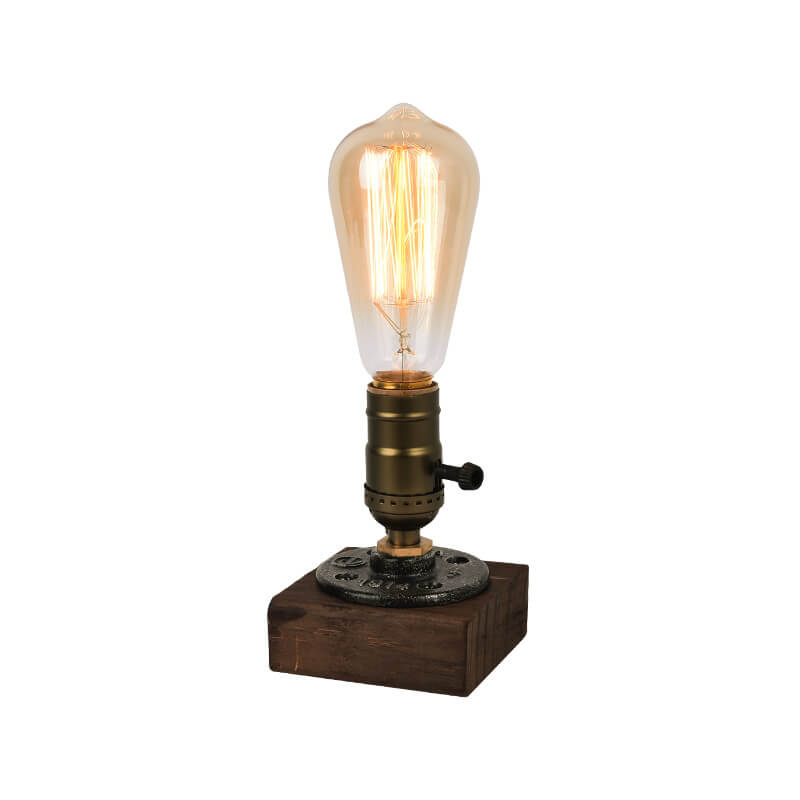 Vintage Industrial Iron Light Bulb 1-Light Table Lamp | Kalsten