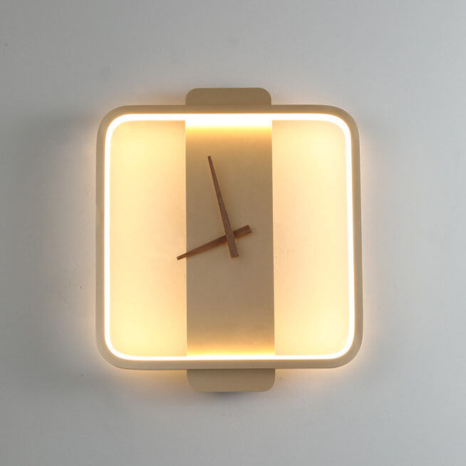 Luxe Clock-shaped LED Wall Lamp for Modern Interior Kalsten