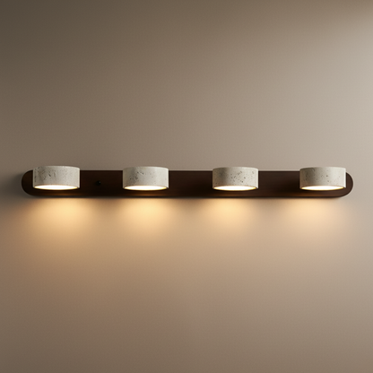 Travertine Adjustable Spotlight Wall Sconce