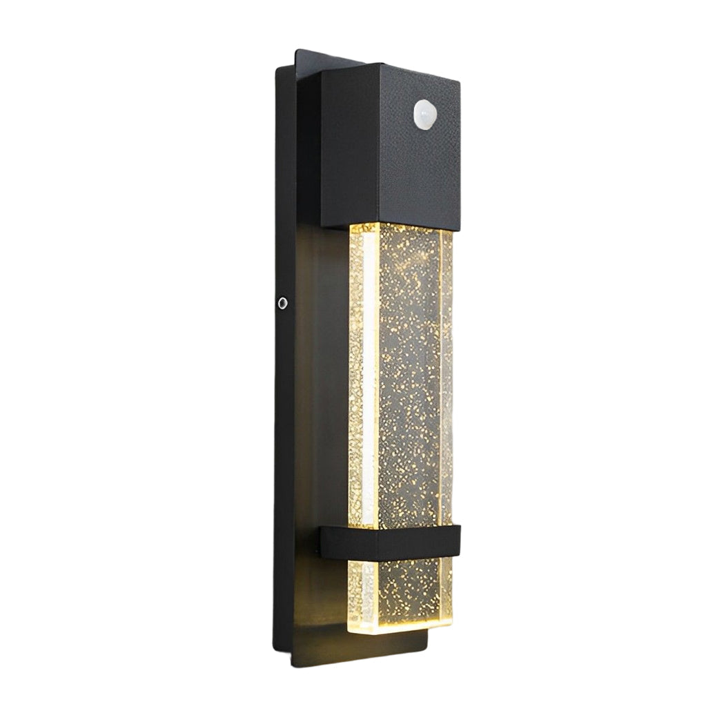 Minimalist Crystal Bubble Glass Waterproof LED Motion Sensor Wall Lamp | Kalsten