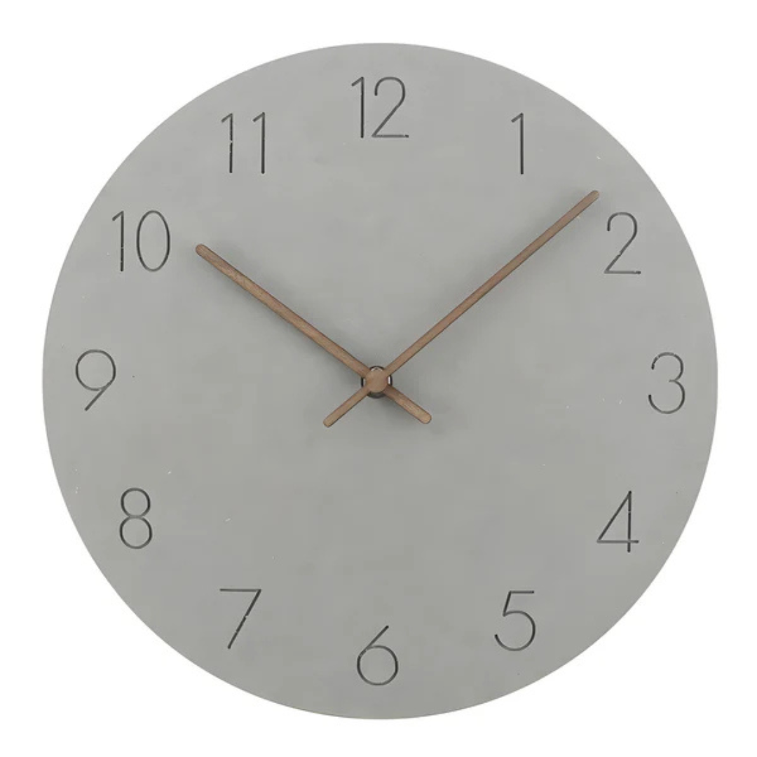 Kalsten | Large Wooden Wall Clock – Minimalist Design with Silent Movement