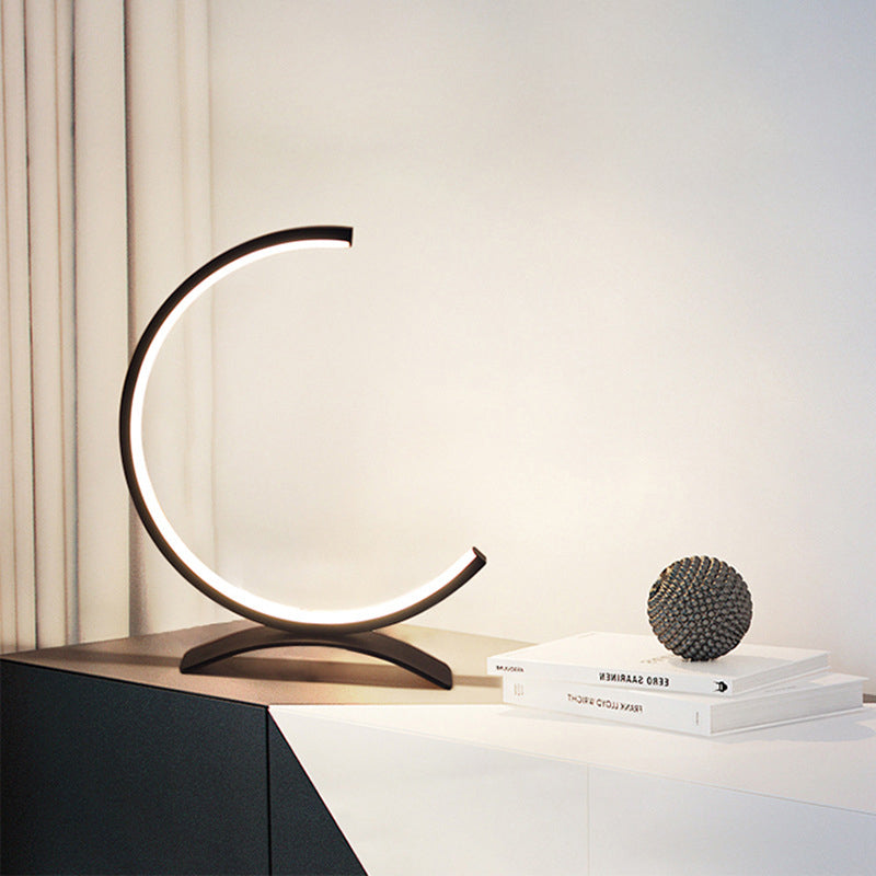 3/4 Circle Lamp Touch LED Modern Accent Table Lamp | Kalsten