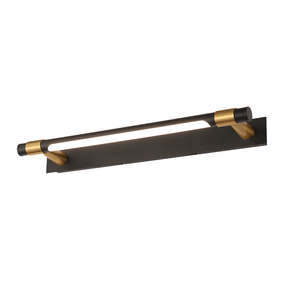 120° Rotatable Flush-Mount Bathroom Vanity Light with Linear Bar and Elegant Finishes | Kalsten