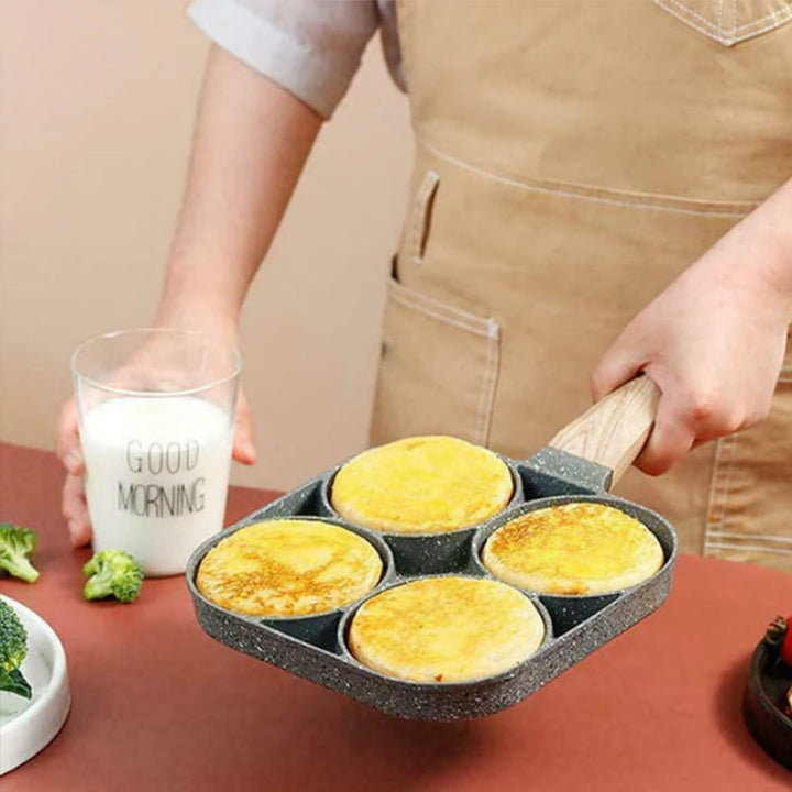 Kalsten | Four-hole egg pan, breakfast omelette household frying pan non-stick pan