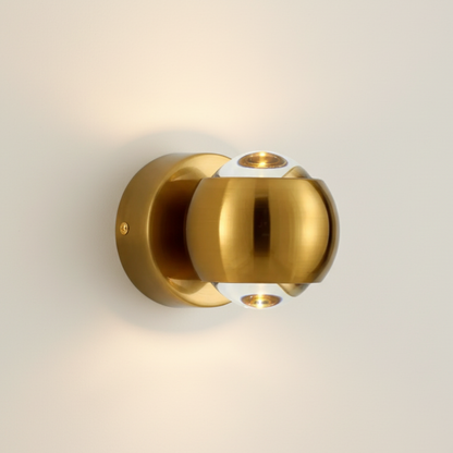 Diabolo Hourglass Dual-Beam Wall Sconce