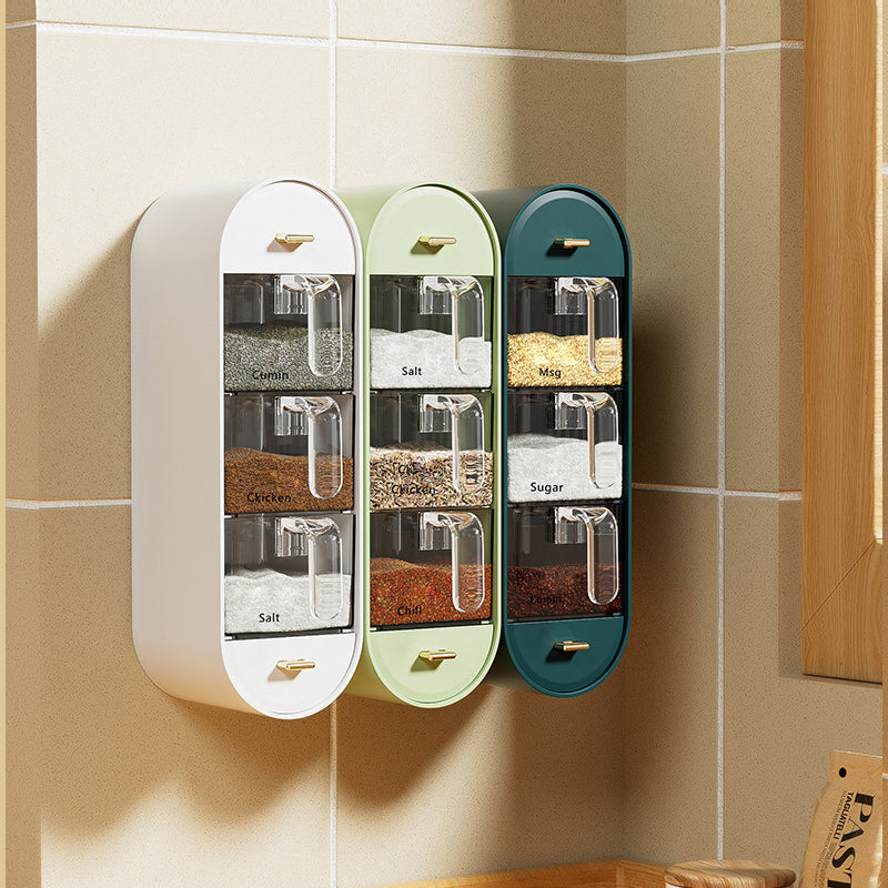 Space-saving spice jar for wall mounting | Kalsten