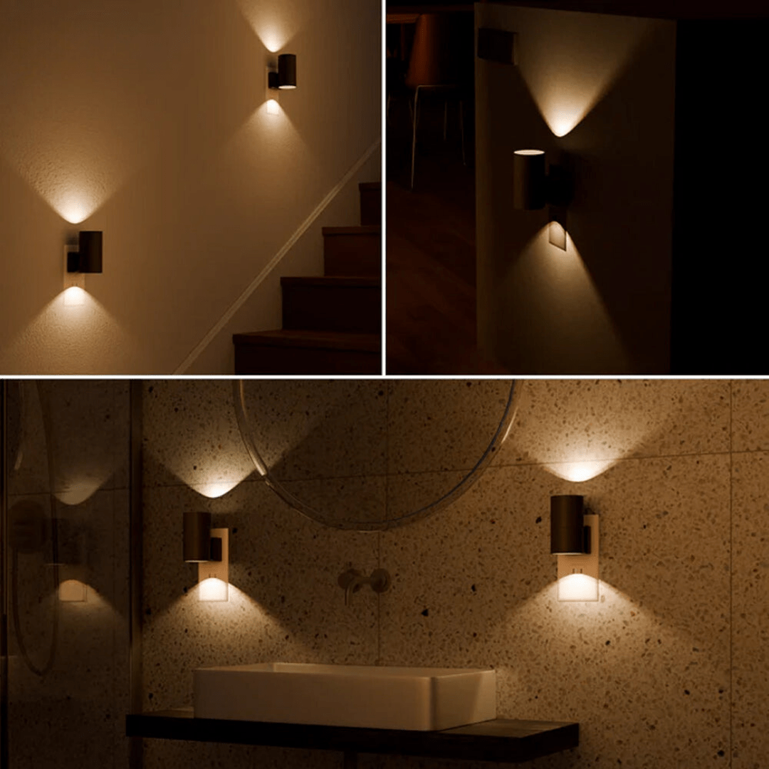 Plug-In LED Wall Night Light with Sensor