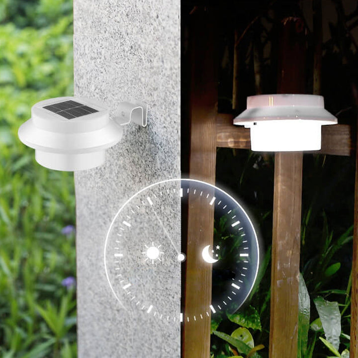 Solar Cylinder LED Outdoor Waterproof Fence Wall Sconce Lamp | Kalsten