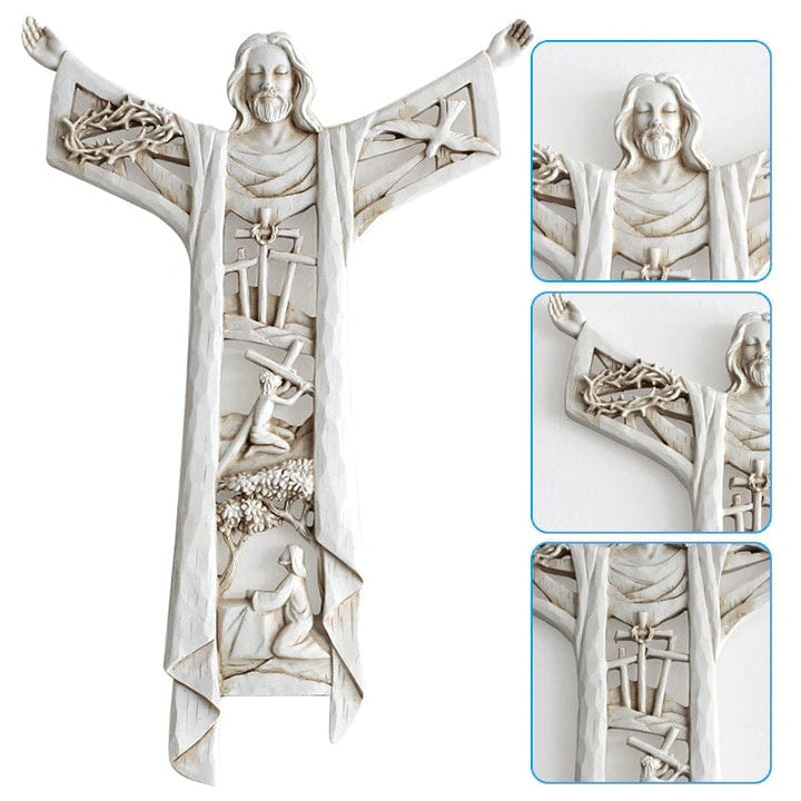 Kalsten | Risen Christ Wall Cross Jesus Figures
