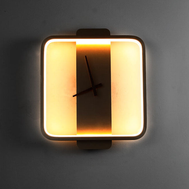 Luxe Clock-shaped LED Wall Lamp for Modern Interior Kalsten
